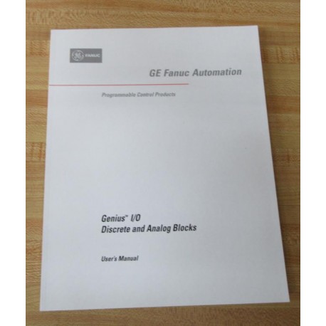 GE Fanuc Automation GEK-90486D-2 User's Manual GEK90486D2 - New No Box