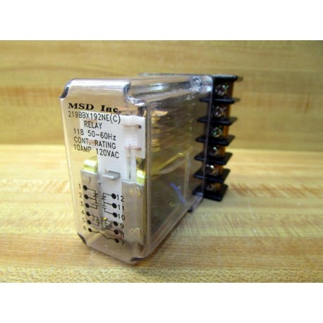 MSD 219BBX192NE Relay 219BBX192NE (C) - New No Box