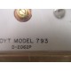 Hoyt 793 DC Analog Panel Meter - New No Box