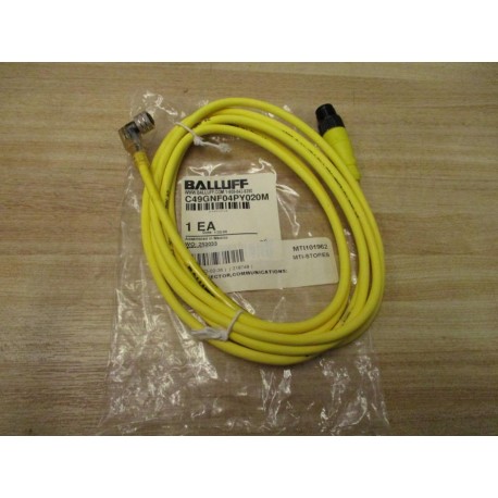 Balluff C49GNF04PY020M Cordset W Connectors