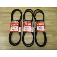 Mitsuboshi 4L-730 General Utility V-Belt 4L730 (Pack of 3)