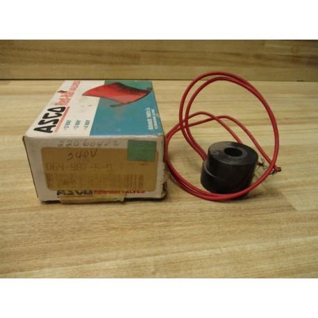 AscoRed Hat 064-982-5-D Solenoid Valve Coil 64-982-5D