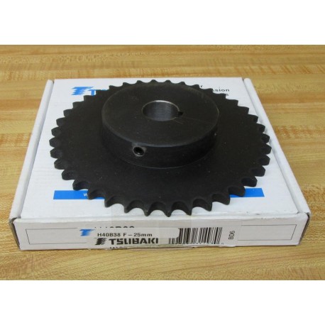 Tsubaki H40B38 F-25mm Sprocket H40B38F25mm