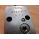 Farval DD52-250 Lubricating Manifold Valve DD52250 - Used