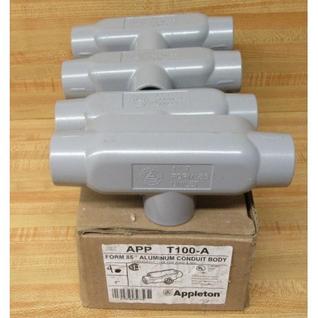 Appleton APP T100-A Conduit Body APPT100A (Pack of 4)