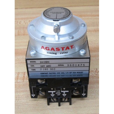 Agastat 2412EN Time Delay Relay WChipped Housing - New No Box