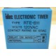 IDEC RTE-B11 On-Delay Timer AC120V RTEB11 0-10 Sec. - New No Box