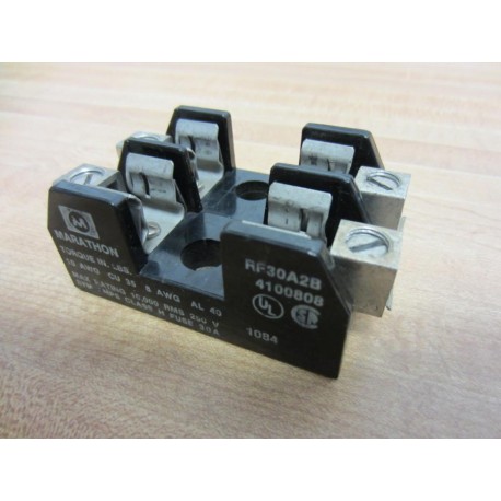 Marathon RF30A2B Fuse Block 2 Pole 4100808 - Used