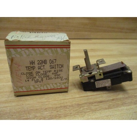 General Electric HH 22HB 067 Close Tempurature Switch