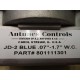 Antunes Controls JD-2 Pressure Switch Blue Spring - New No Box