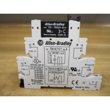 Allen Bradley 700-HLT1Z Block WRelay 700-TBS24 - New No Box