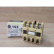 Allen Bradley 195-FA31 Auxiliary Contact 195FA31