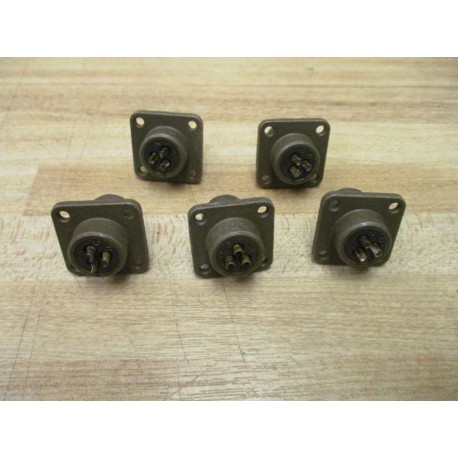 Amphenol MS3102A-10SL-3P Connector U6116821103P973102A10SL3P (Pack of 5) - New No Box