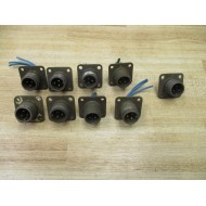 Amphenol MS3102A-10SL-3P Connector U6116821103P973102A10SL3P (Pack of 9) - Used