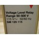 Carlo Gavazzi SM 125 115 Voltage Level Relay SM125115 - Used