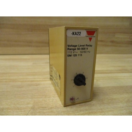 Carlo Gavazzi SM 125 115 Voltage Level Relay SM125115 Cracked Case - Used