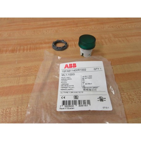 ABB ML1-100G Green Pilot Light 1SFA611400R1002