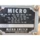 Micro Switch AF1-2RN RH Limit Switch WPlunger AF12RNRH - Used