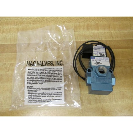 Mac Valves 55B-12-PI-111CA Solenoid Valve 55B12PI111CA