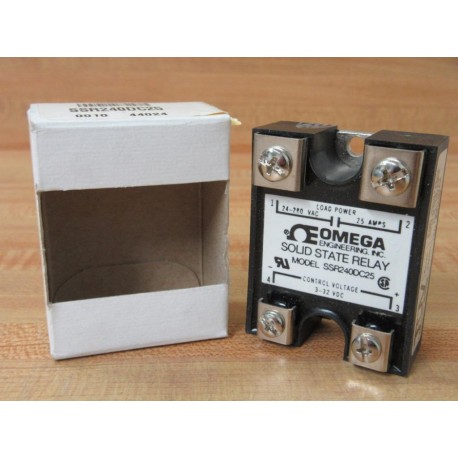 Omega SSR240DC25 Solid State Relay 24-280 VAC