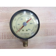 H.O. Trerice Co 52-2256 522256 Pressure Gauge - Used