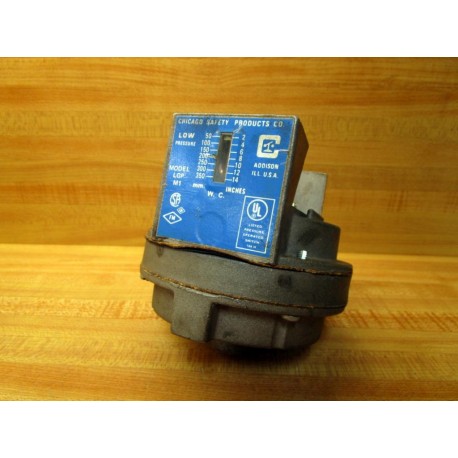 Chicago Safety Products LGPM1 Pressure Switch - Used