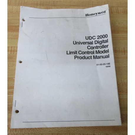 Honeywell 51-52-25-15E UDC 2000 Manual 51522515E - Used