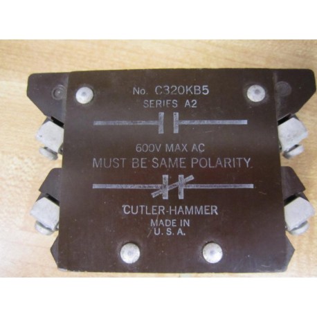 Cutler-Hammer C320KB5 Auxiliary Contact - Used