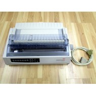 OkiData GE7100A Microline 321 Turbo Printer Cracked Cover - Used