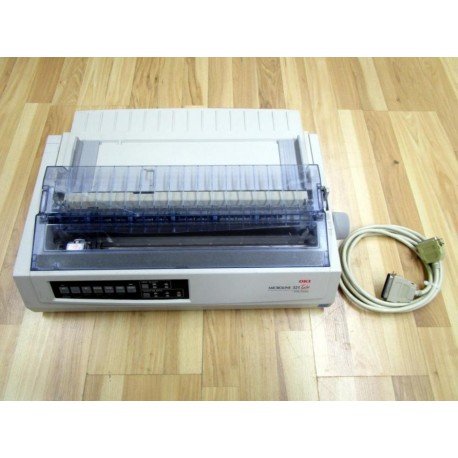 OkiData GE7100A Microline 321 Turbo Printer Cracked Cover - Used
