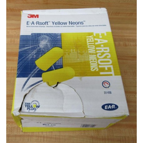 3M 311-4106 Ear Plugs 3114106 (Pack of 200)