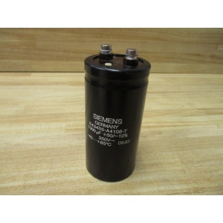 Siemens B43455-A4108-T Capacitor B43455A4108T - Used
