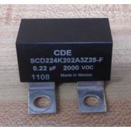 CDE SCD224K202A3Z25-F Capacitor SCD224K202A3Z25F - New No Box