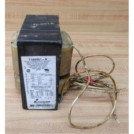 Advance 71A6091-A Transformer 71A6091A W Short Leads - Used