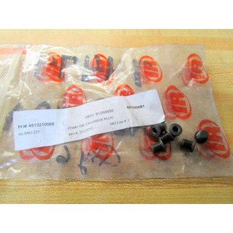 Ingersoll-Rand D92-227 Oil Chamber Plug D92227 (Pack of 6)