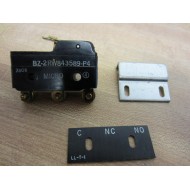 Micro Switch BZ-2RW843589-P4 Switch BZ2RW843589P4 WBracket - New No Box
