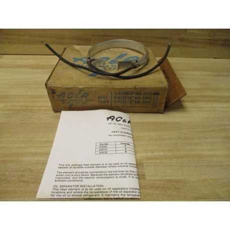 Acer Components S-9101 Acrawatt Band Heater S9101