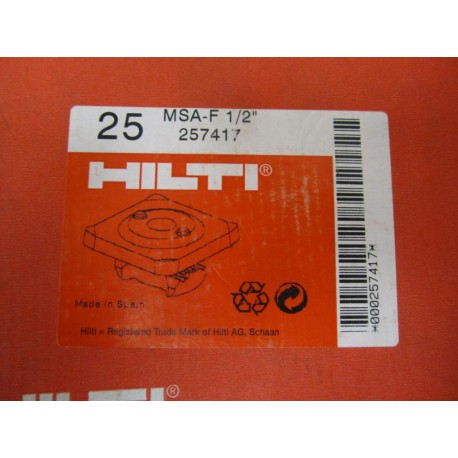 Hilti MSA-F 12" Clamp 257417 (Pack of 25)