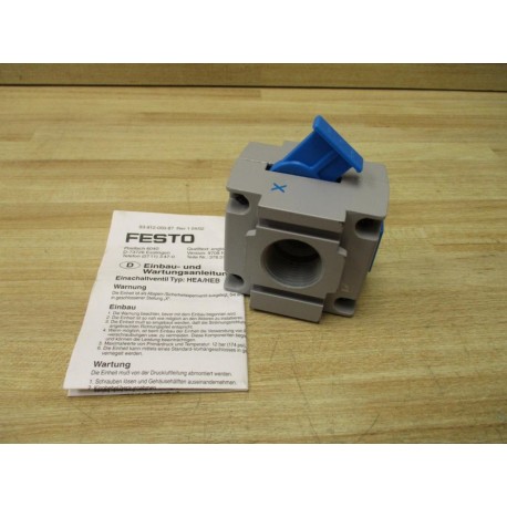 Festo HEA-M3-N34 Safety Lockout Valve HEAM2N34 - New No Box