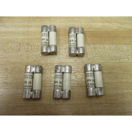 Gould GFN 20 Dual Fuse GFN20 Tested (Pack of 5) - New No Box
