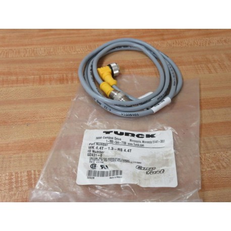 Turck WK 4.4T-1.3-RS 4.4T EuroFast Molded Cordset U2431-0