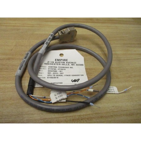 Control Technique WE-6310-207 Converter Cable WE6310207 - New No Box