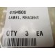 4194900 Reagent Label (Pack of 3)