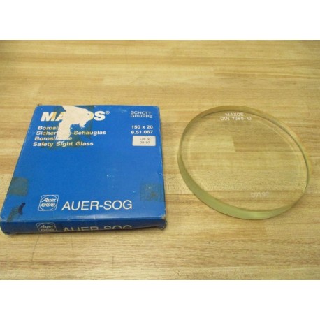 Maxos 8.51.067 DIN 7080-10 Safety Sight Glass 09197