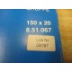 Maxos 8.51.067 DIN 7080-10 Safety Sight Glass 09197