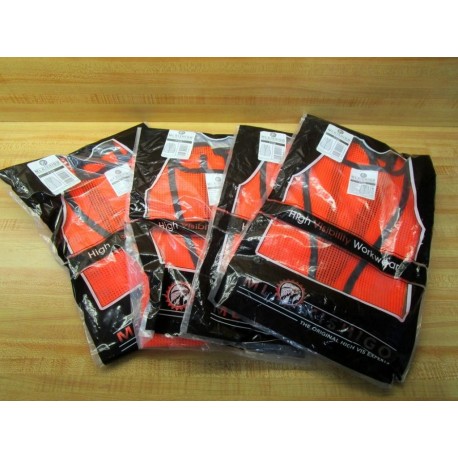 ML KISHIGO P-V26 Safety Vest PV26 (Pack of 4)