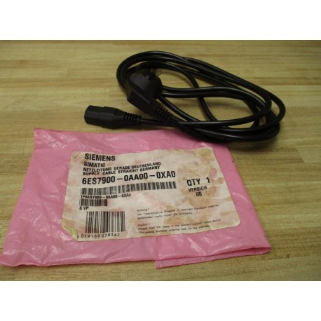 Siemens 6ES7900-00AA00-0XA0 Simatic Power Cable 6ES790000AA000XA0