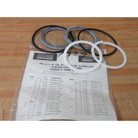 Hanna D-27511 Piston Packing Kit D27511