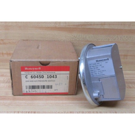 Honeywell C6045D-1043 Pressure Switch C6045D1043