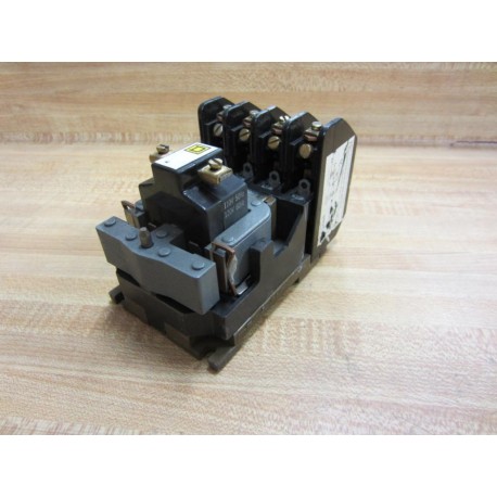 Square D 8501-HO-40 Control Relay 8501-H0-40 Series D - Used